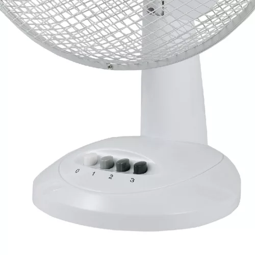 Asztali ventilátor, 30 cm, 40 W, fehér