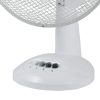 Asztali ventilátor, 30 cm, 40 W, fehér