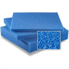 Szűrőszivacs sűrű TM45 80mm kék 500x500x80, 25133