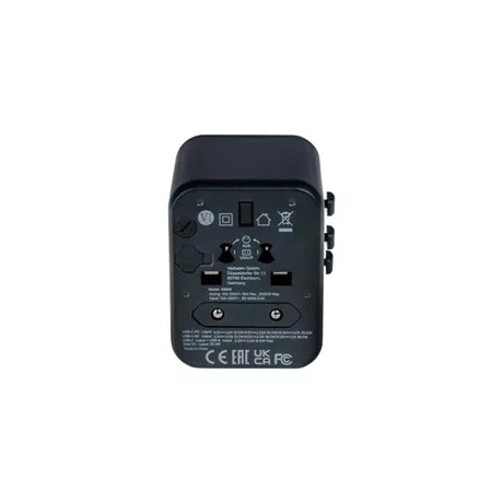 Verbatim UTAZÓ ADAPTER, UNIVERZÁLIS, USB-A(QC 3.0)/USB-C(PD20W)2XUSB 49544
