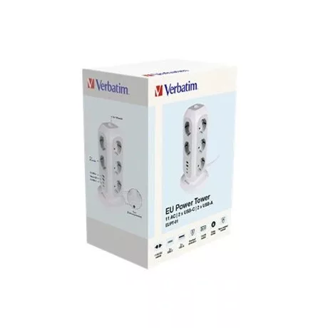 Verbatim ELOSZTÓ, ÁLLÓ, 11 ALJZAT, 2XUSB-A, 2XUSB-C 49547
